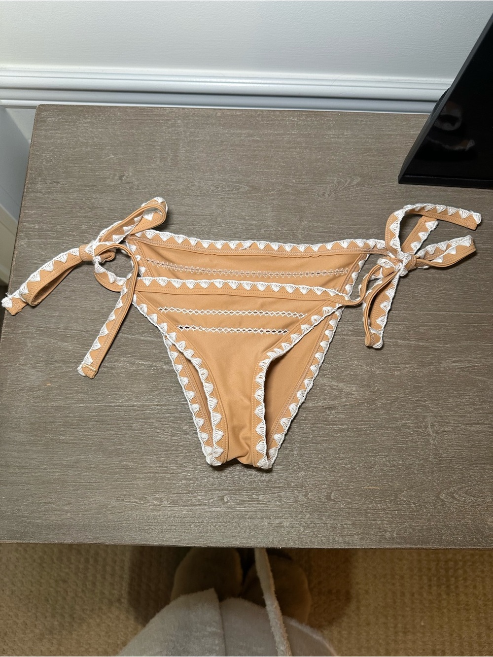 Same Swimwear Catch Bikini Tan/White - Size M
